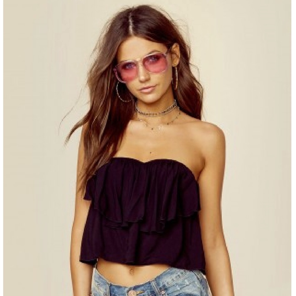 Planet Blue Paloma Flounce Top XS